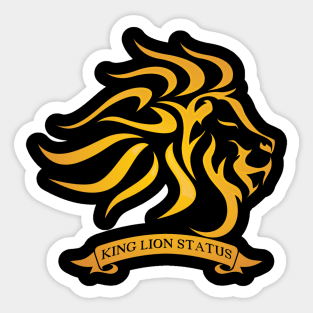 Ahyalawan Apparel King Lion Status Sticker